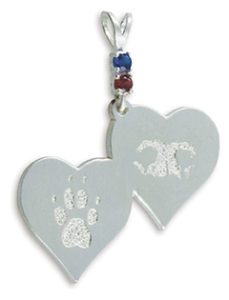 Heart and Paw Double Heart – 2 Stone